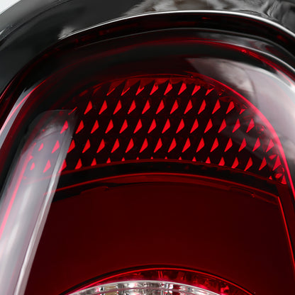 2011-2015 Mini Cooper Base S Hatchback/Convertible LED Tail Lights (Chrome Housing/Red Lens)
