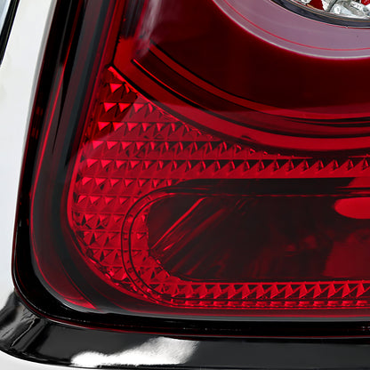 2011-2015 Mini Cooper Base S Hatchback/Convertible LED Tail Lights (Chrome Housing/Red Lens)