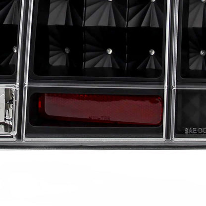 2005-2009 Ford Mustang Sequential LED Tail Lights (Matte Black Housing/Clear Lens)