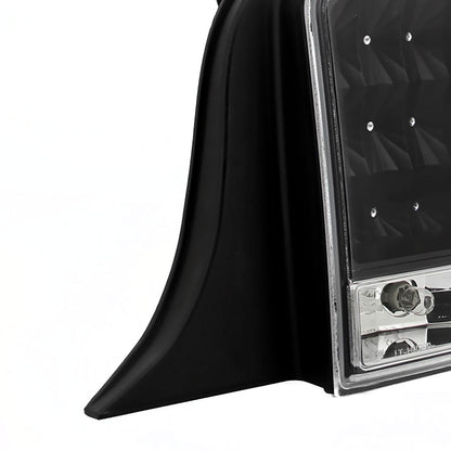 2005-2009 Ford Mustang Sequential LED Tail Lights (Matte Black Housing/Clear Lens)