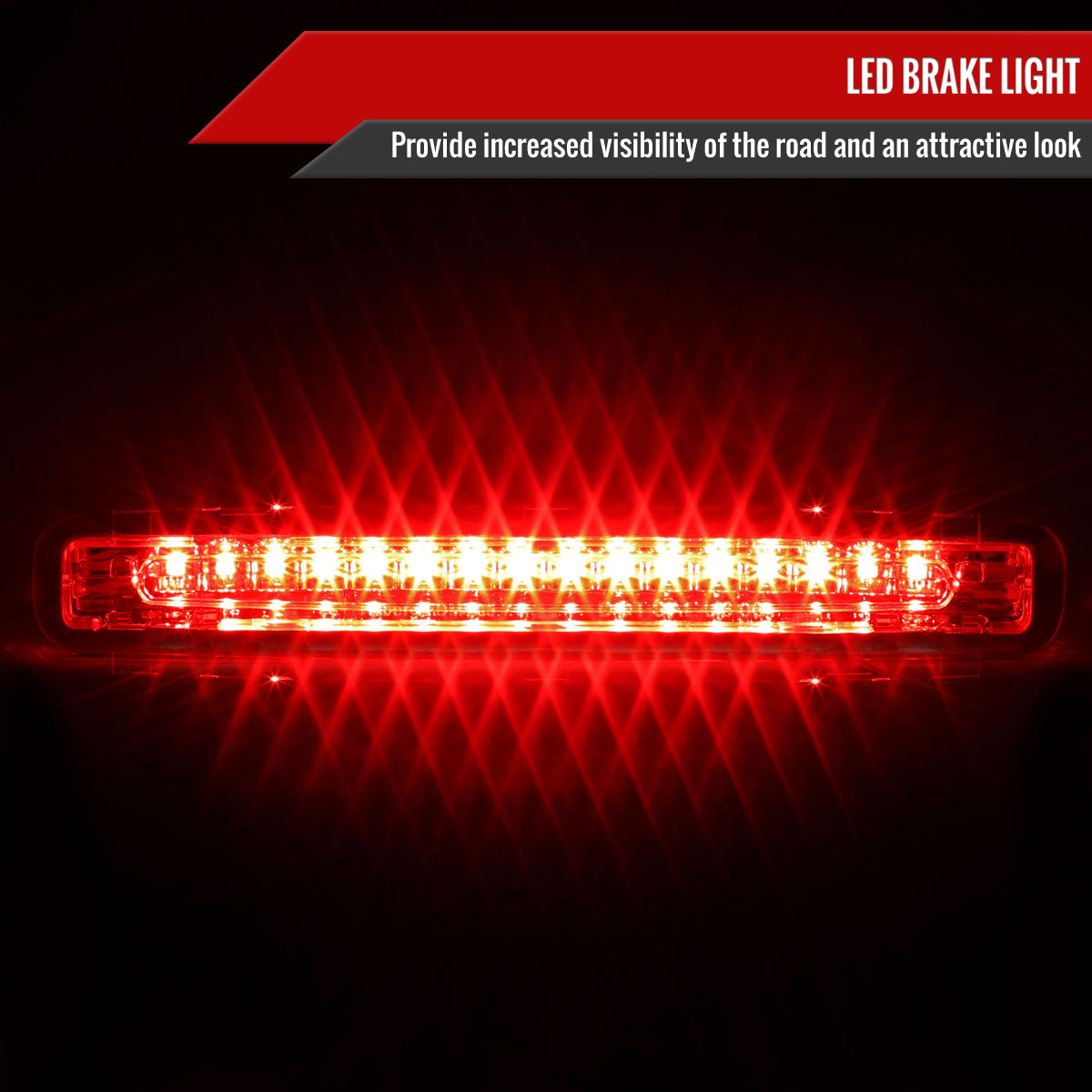 2005-2009 Ford Mustang LED 3rd Brake Tail Light (Chrome Housing/Smoked Lens)
