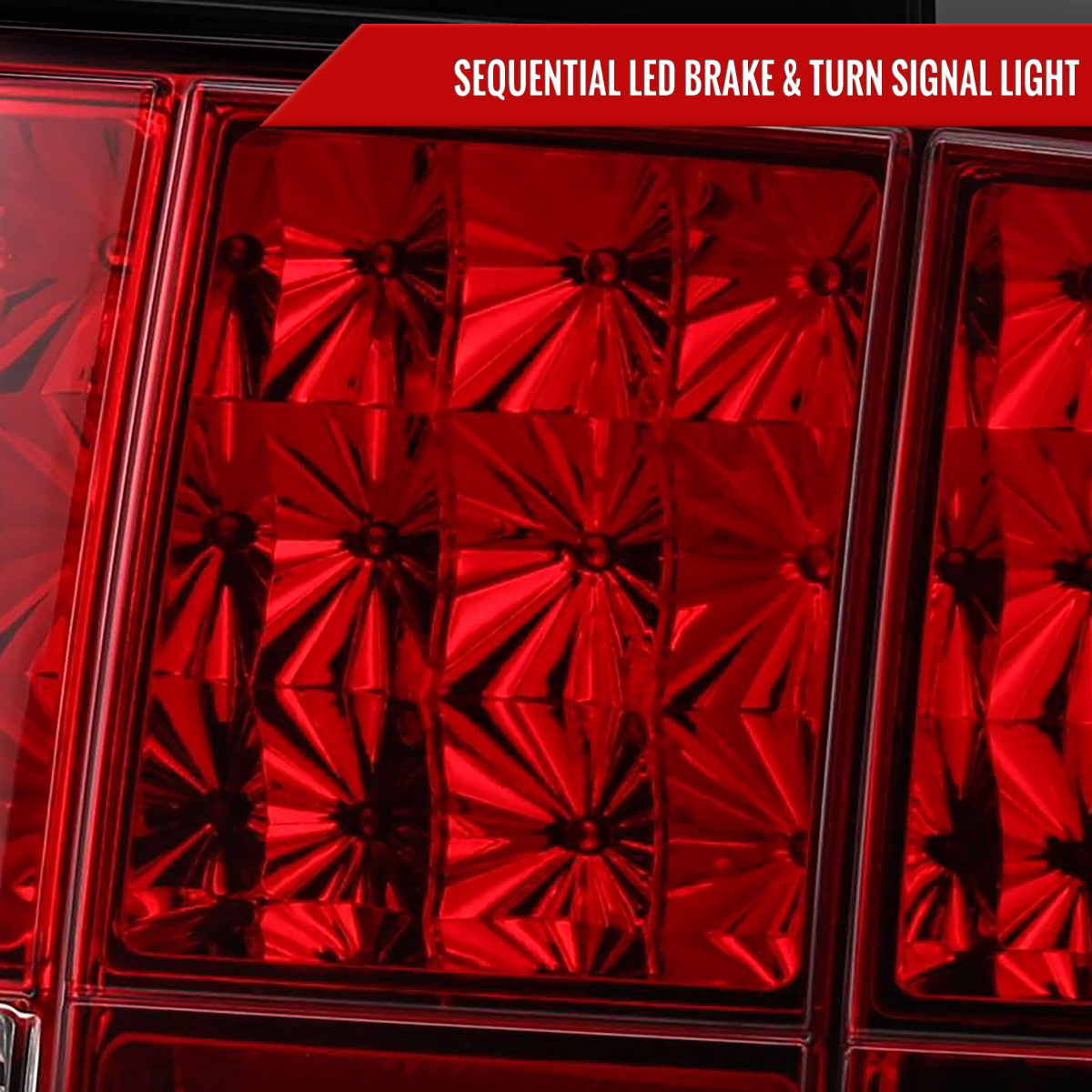 2005-2009 Ford Mustang Sequential LED Tail Lights (Chrome Housing/Red Lens)