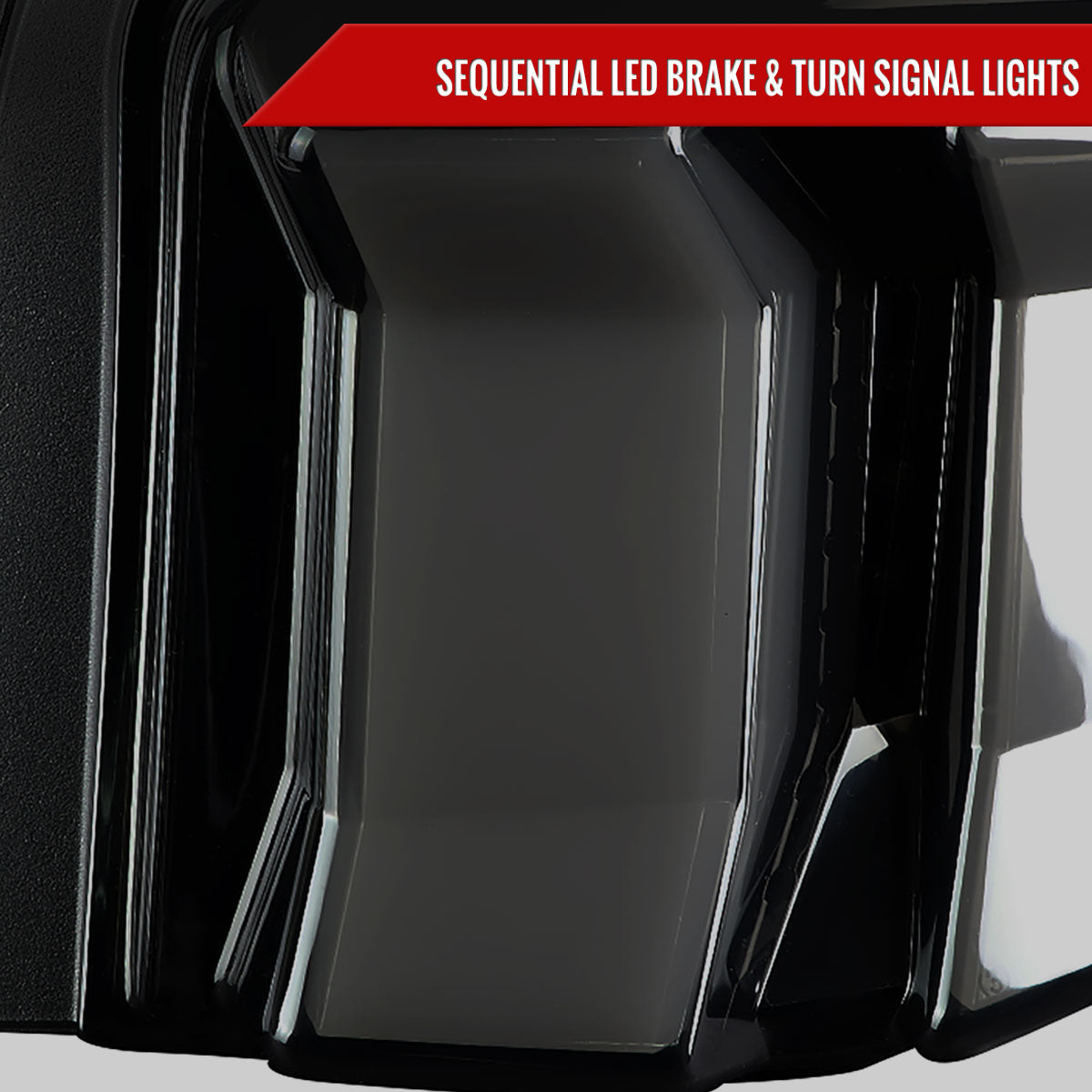 2010-2012 Ford Mustang Sequential LED Tail Lights (Glossy Black Housing/Smoked Lens)