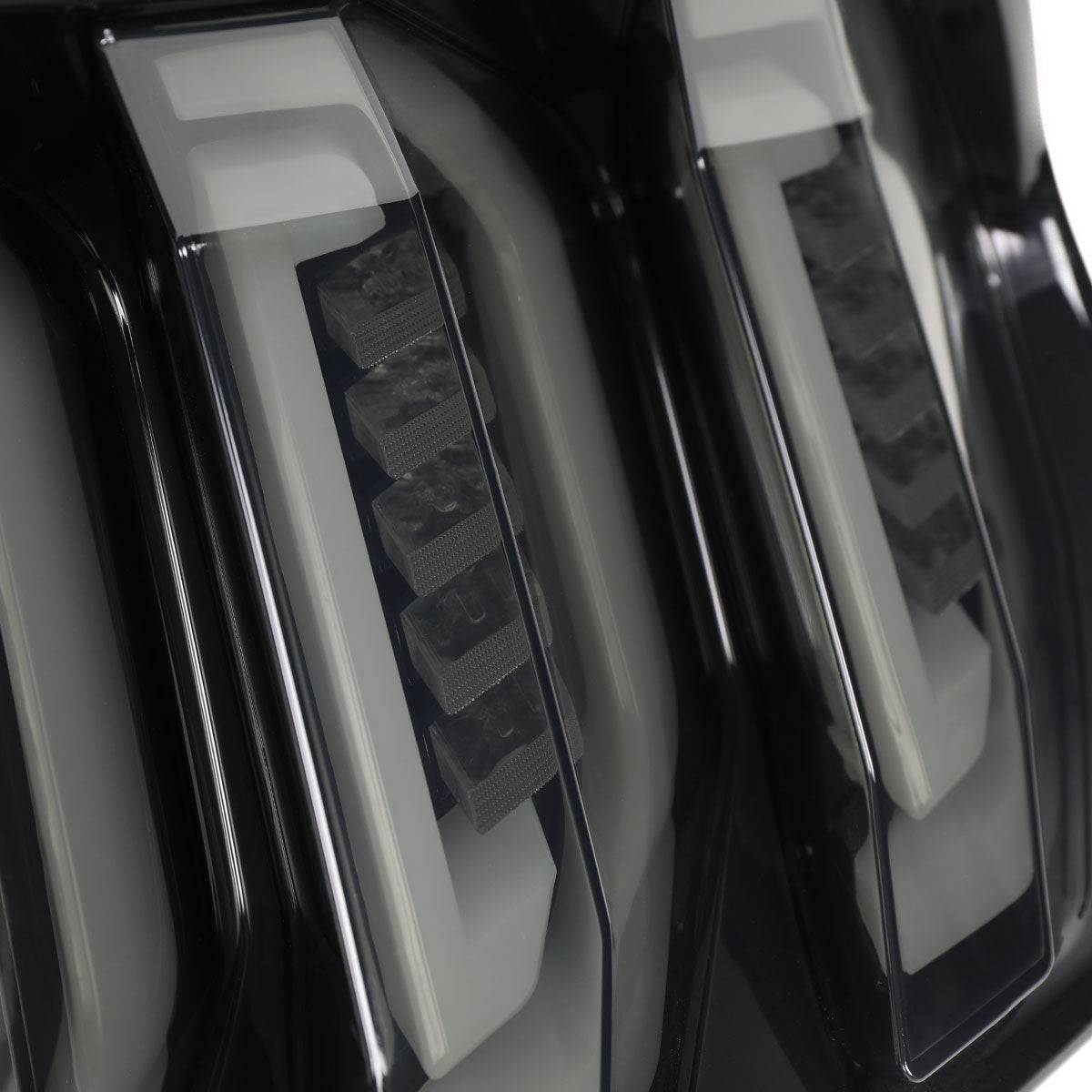 2015-2023 Ford Mustang Sequential Signal LED Tail Lights (Glossy Black Housing/Smoked Lens)