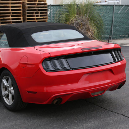 2015-2023 Ford Mustang Sequential Signal LED Tail Lights (Glossy Black Housing/Smoked Lens)