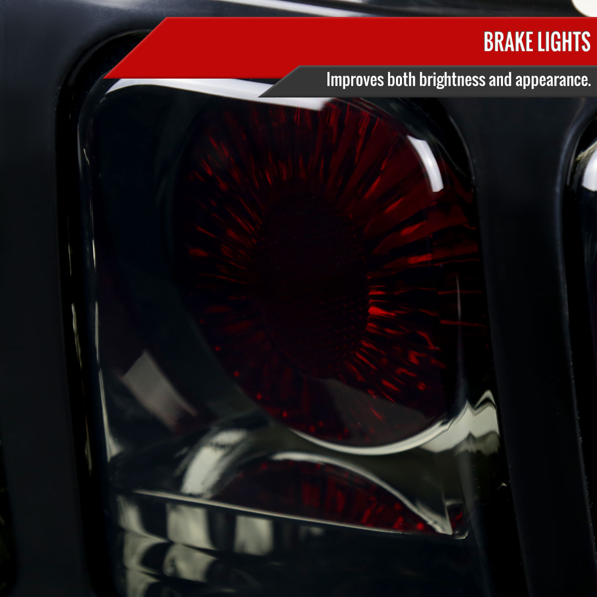 1994-1998 Ford Mustang Tail Lights (Chrome Housing/Smoked Lens)