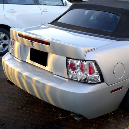1999-2004 Ford Mustang Tail Lights (Chrome Housing/Clear Lens)