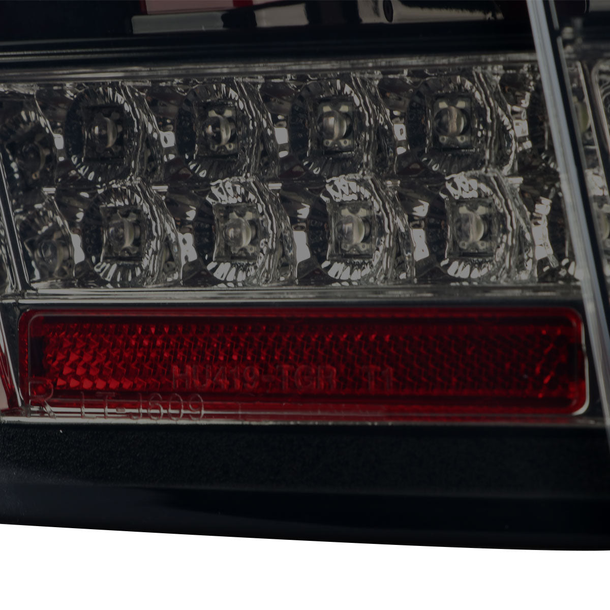 1999-2004 Ford Mustang Red Marker Sequential LED Tail Lights (Glossy Black Housing/Smoked Lens)