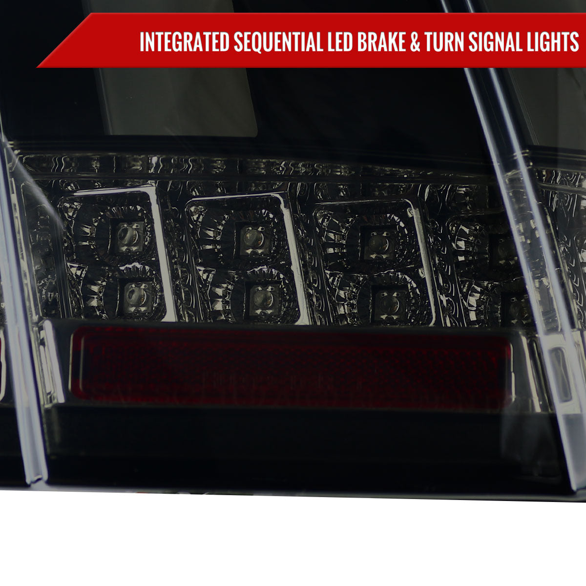 1999-2004 Ford Mustang Sequential LED Tail Lights (Glossy Black Housing/Smoked Lens)