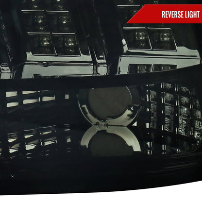 1999-2004 Ford Mustang Sequential LED Tail Lights - RS (Chrome Housing/Smoked Lens)