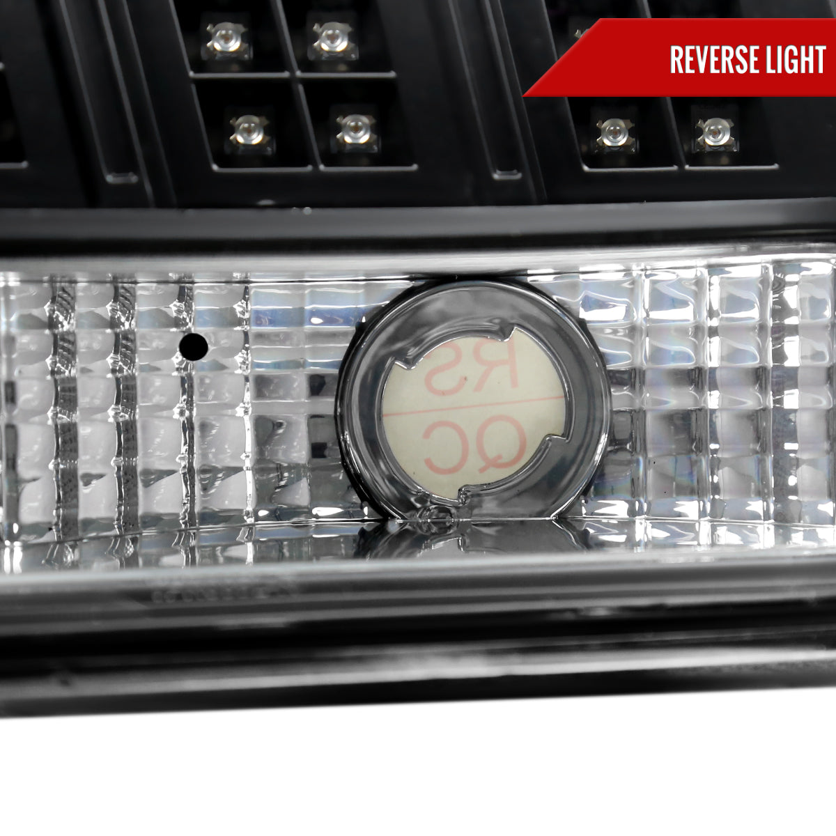 1999-2004 Ford Mustang Sequential LED Tail Lights - RS (Matte Black Housing/Clear Lens)