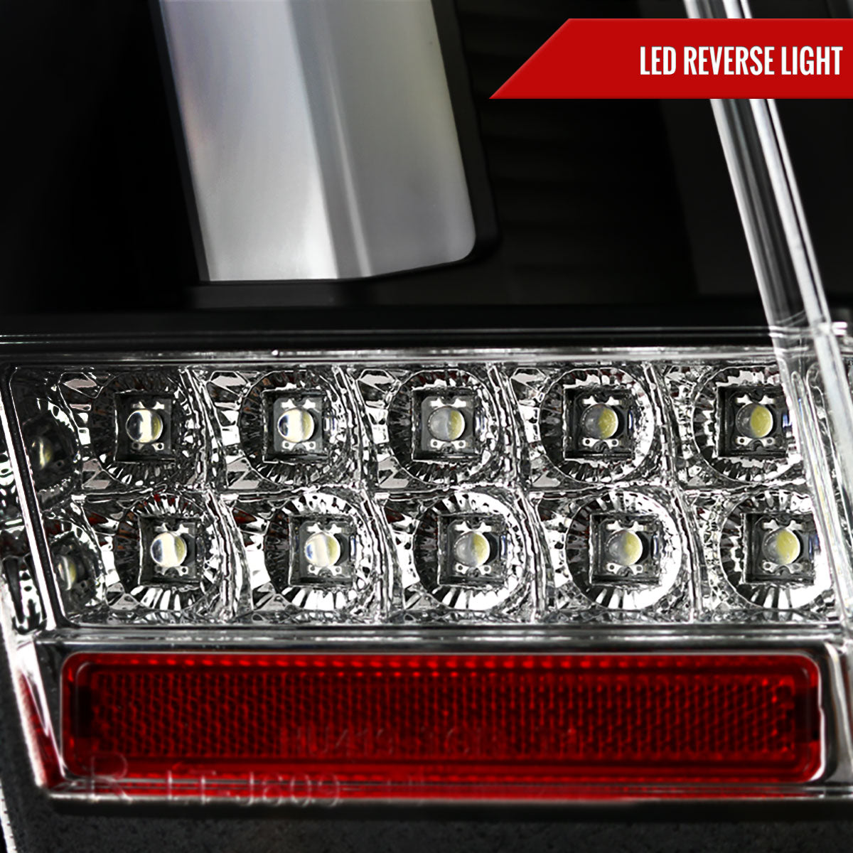 1999-2004 Ford Mustang Sequential LED Tail Lights (Matte Black Housing/Clear Lens)