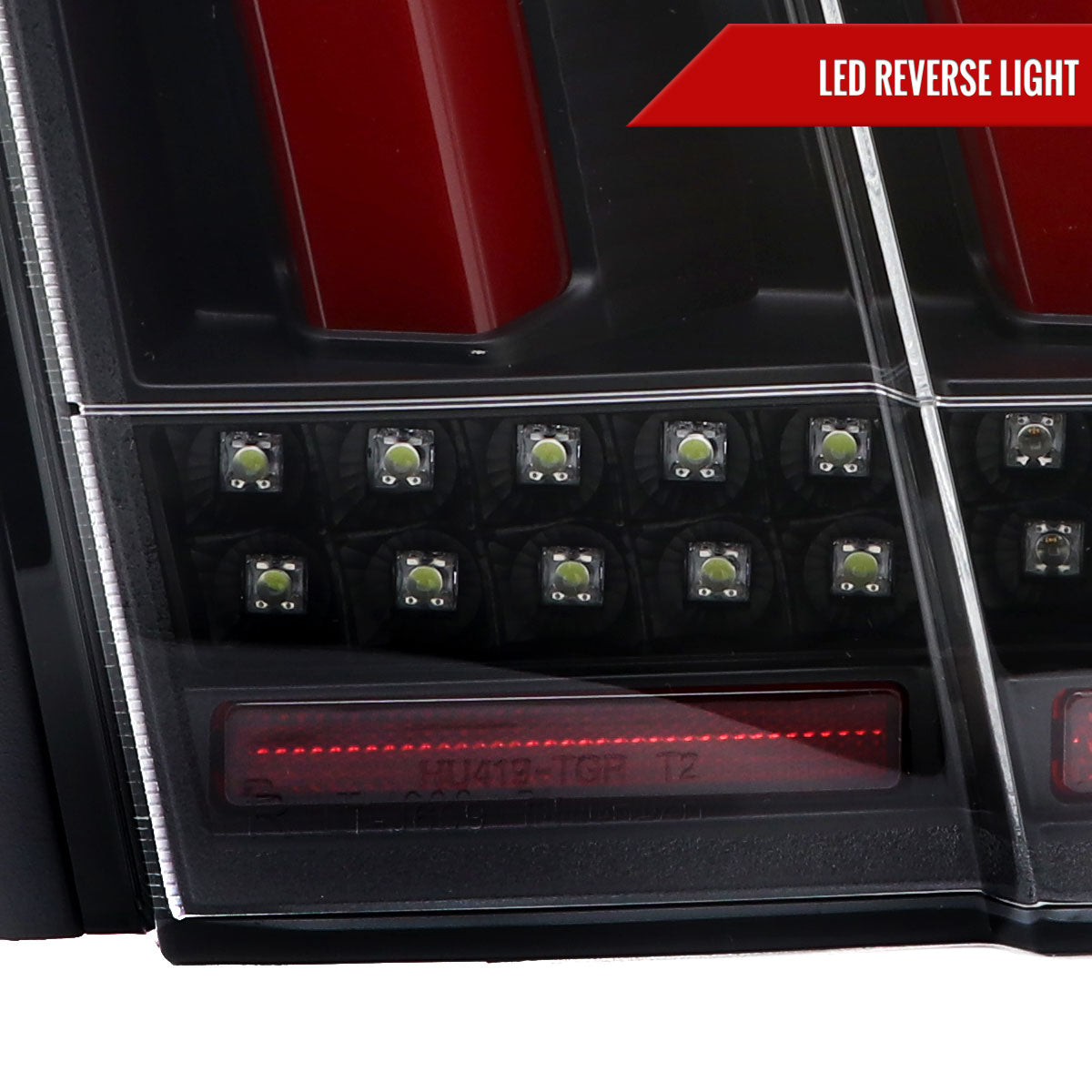 1999-2004 Ford Mustang Sequential LED Tail Lights (Black Housing/Clear Lens)