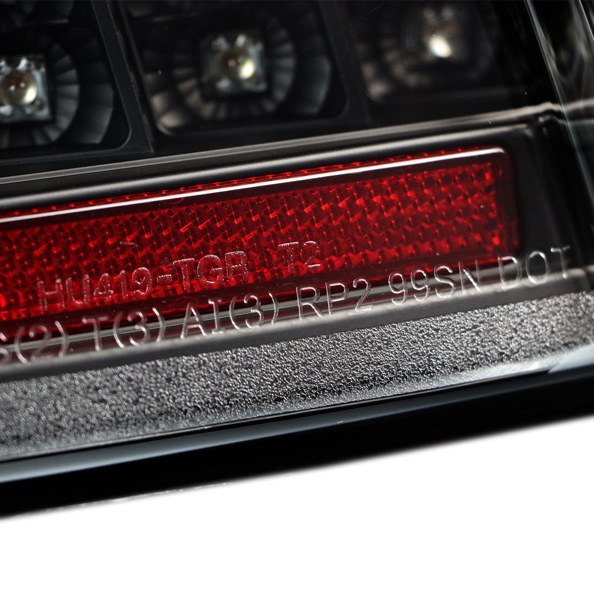 1999-2004 Ford Mustang Sequential LED Tail Lights (Black Housing/Clear Lens)