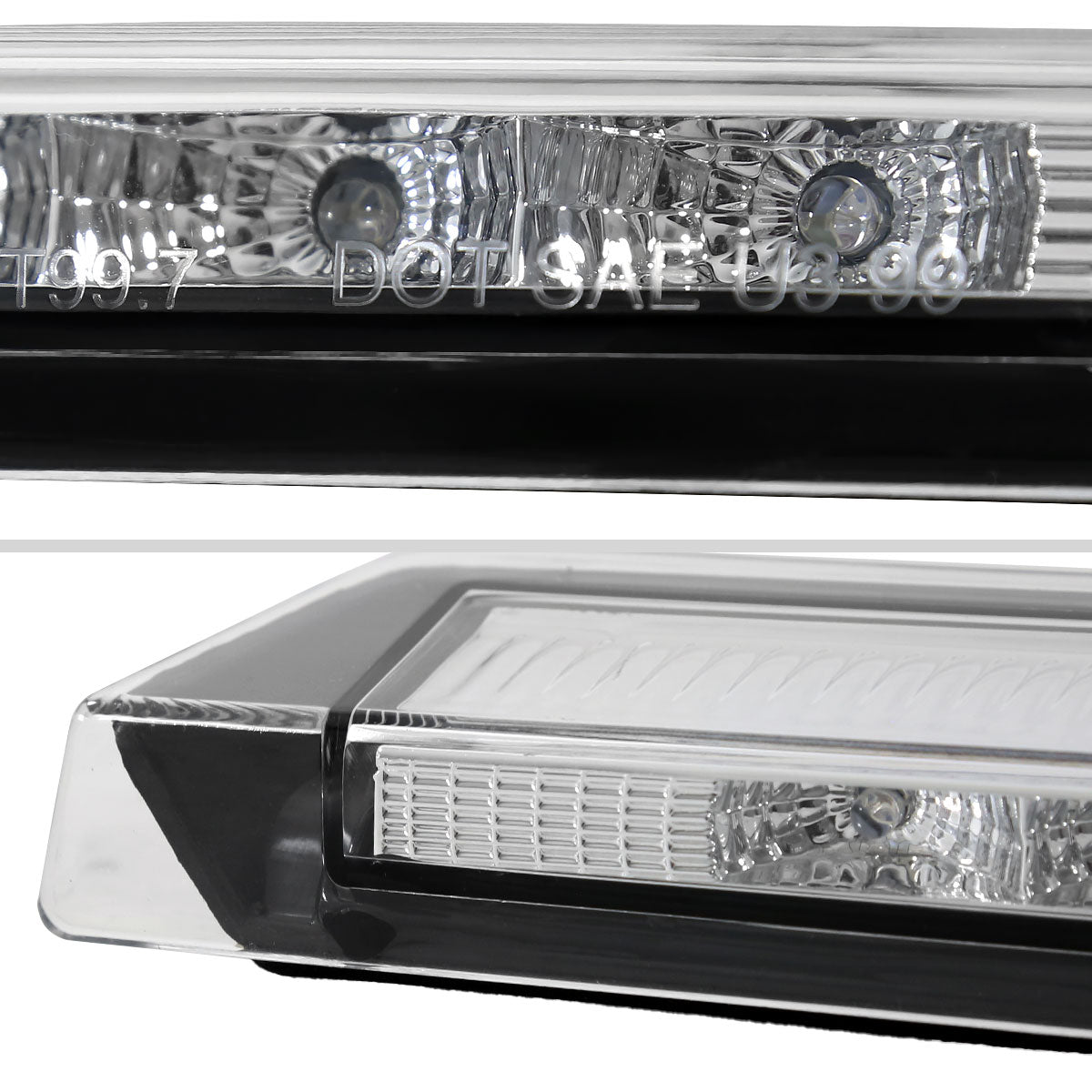 1999-2004 Ford Mustang LED 3rd Brake Light (Chrome Housing/Clear Lens)