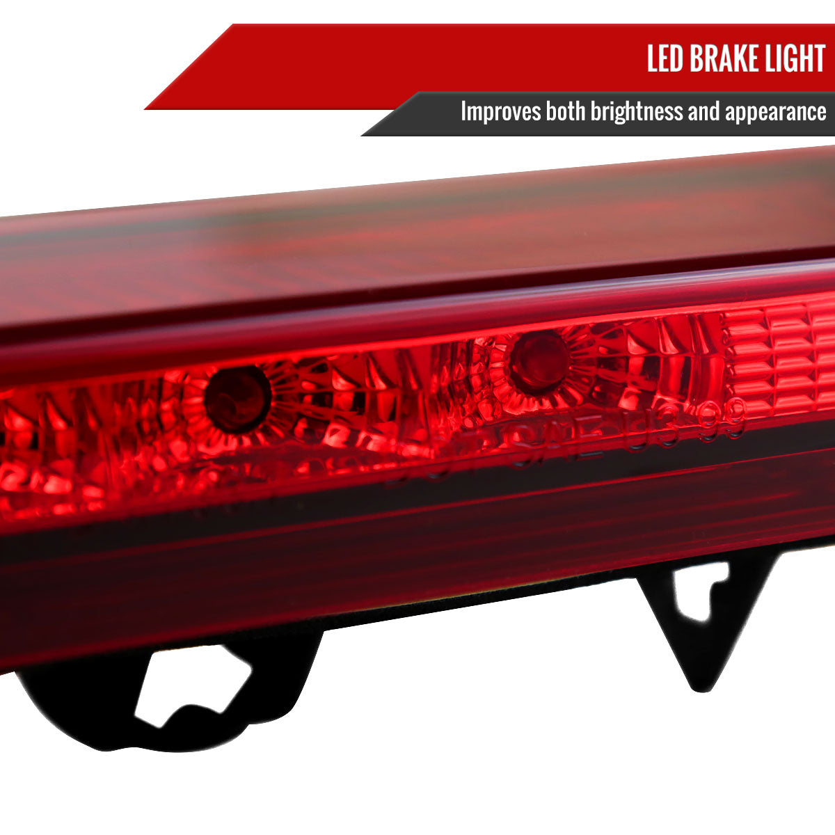 1999-2004 Ford Mustang LED 3rd Brake Light (Chrome Housing/Red Lens)