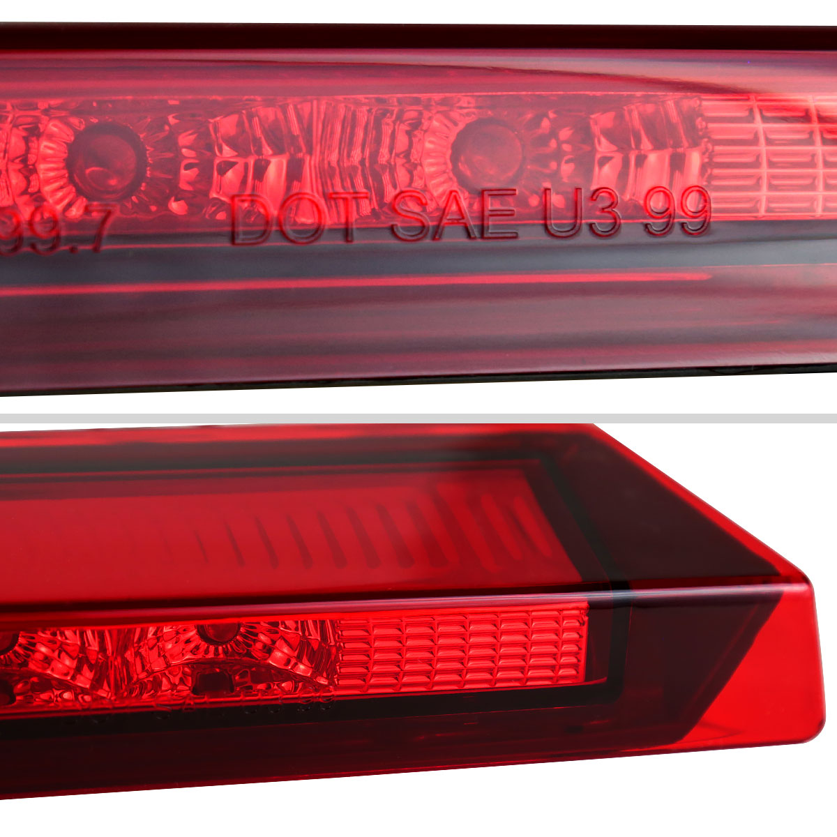 1999-2004 Ford Mustang LED 3rd Brake Light (Chrome Housing/Red Lens)