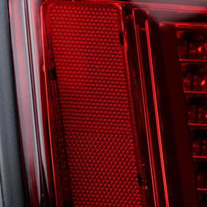1999-2004 Ford Mustang Sequential LED Tail Lights - RS (Chrome Housing/Red Smoked Lens)