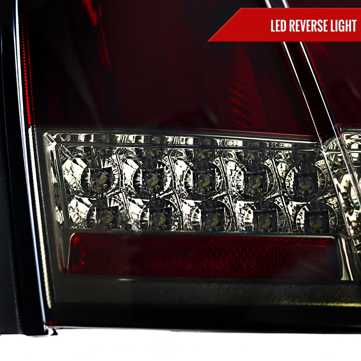 1999-2004 Ford Mustang Sequential LED Tail Lights (Chrome Housing/Red Smoked Lens)