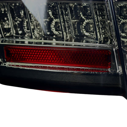 1999-2004 Ford Mustang Sequential LED Tail Lights (Chrome Housing/Red Smoked Lens)