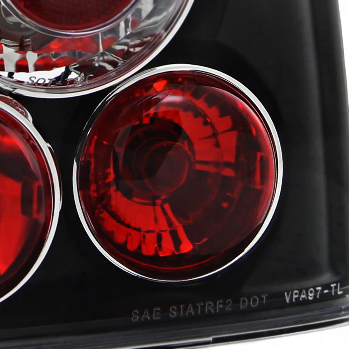 1998-2001 Volkswagen Passat Sedan Tail Lights (Matte Black Housing/Clear Lens)