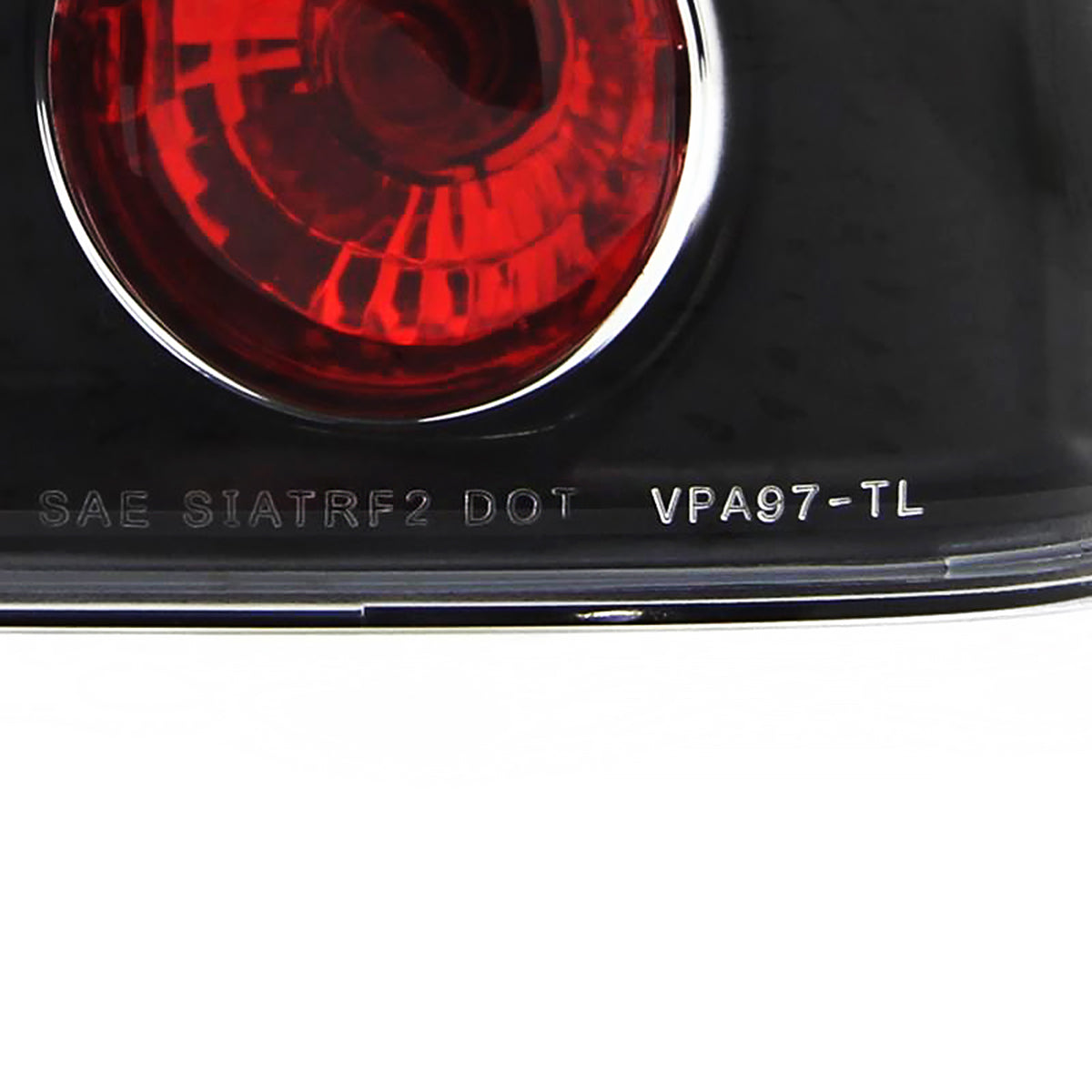 1998-2001 Volkswagen Passat Sedan Tail Lights (Matte Black Housing/Clear Lens)