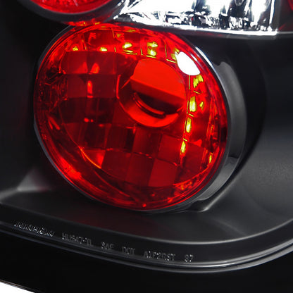1996-2004 Nissan Pathfinder/ Infiniti QX4 Tail Lights (Matte Black Housing/Clear Lens)