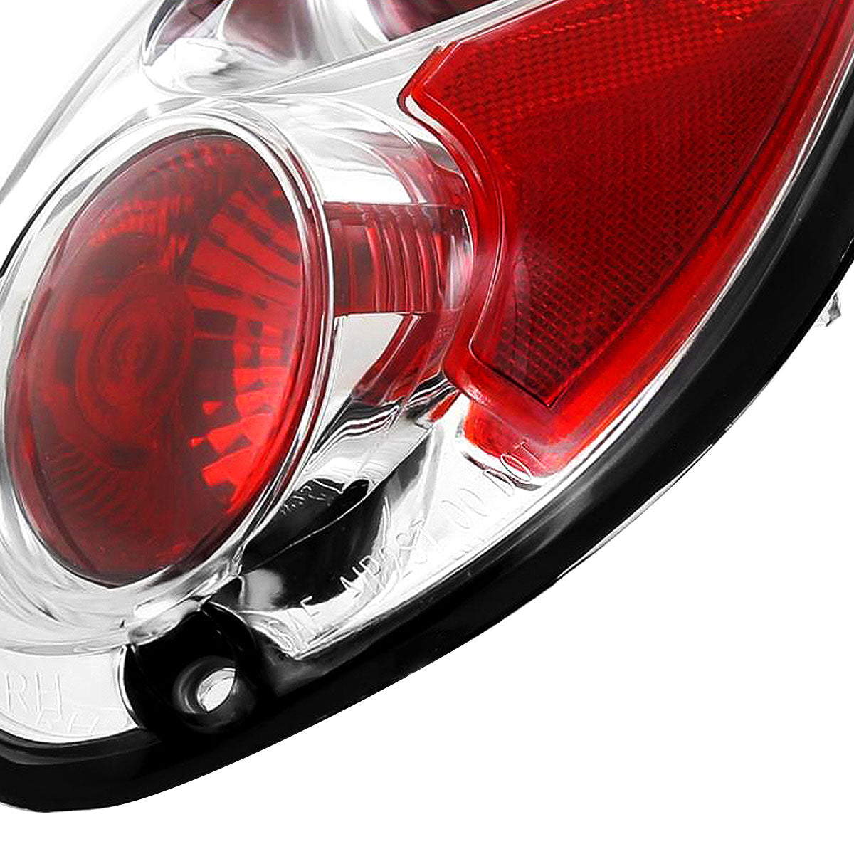 2001-2005 Chrysler PT Cruiser Tail Lights (Chrome Housing/Clear Lens)