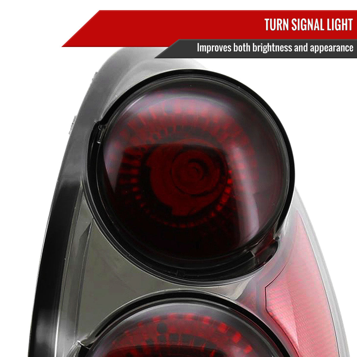 2001-2005 Chrysler PT Cruiser Tail Lights (Chrome Housing/Smoked Lens)