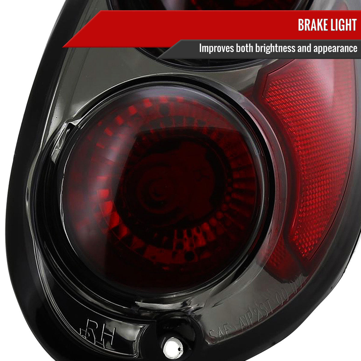 2001-2005 Chrysler PT Cruiser Tail Lights (Chrome Housing/Smoked Lens)
