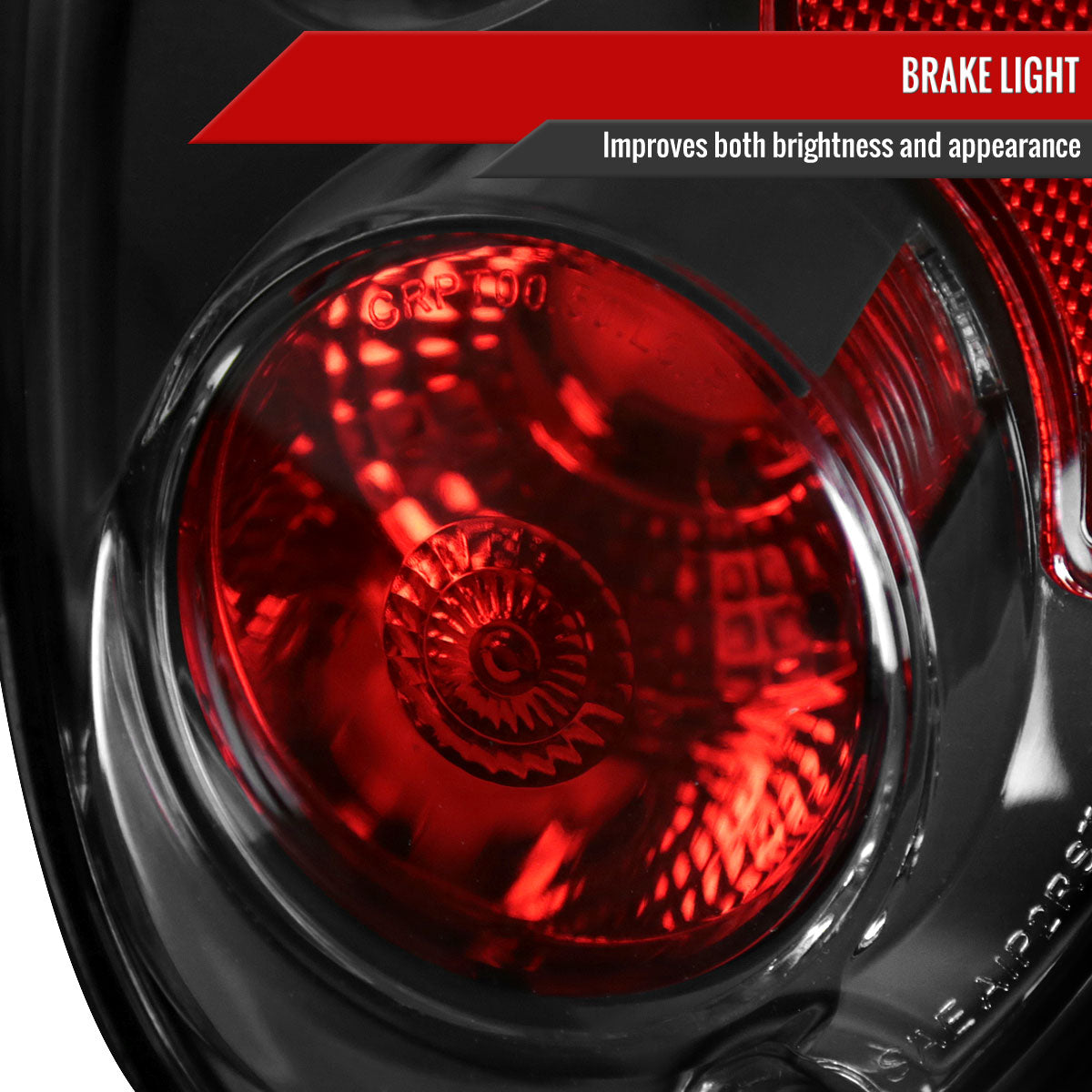 2001-2005 Chrysler PT Cruiser Tail Lights (Matte Black Housing/Clear Lens)