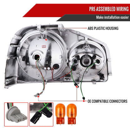1999-2002 Nissan Skyline GT R34 JDM Red LED Tail Lights (Chrome Housing/Red Lens)