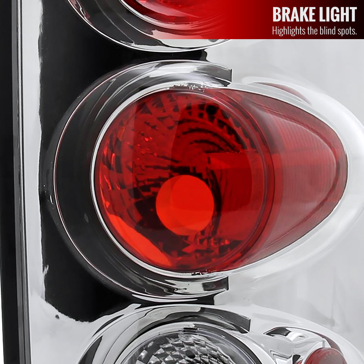 2002-2006 Dodge RAM Tail Lights (Chrome Housing/Clear Lens)