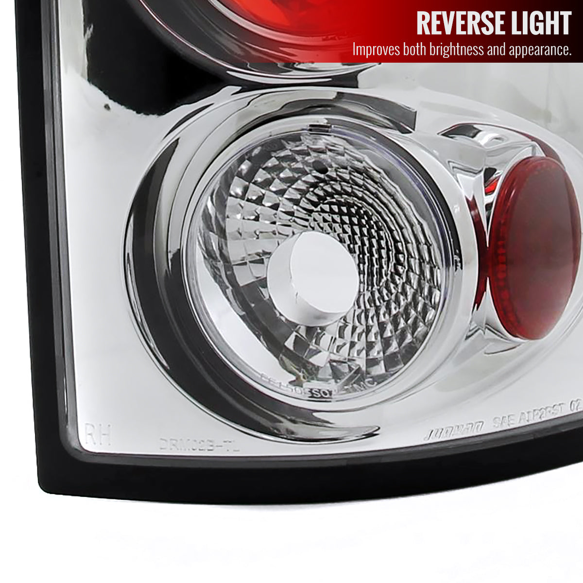 2002-2006 Dodge RAM Tail Lights (Chrome Housing/Clear Lens)