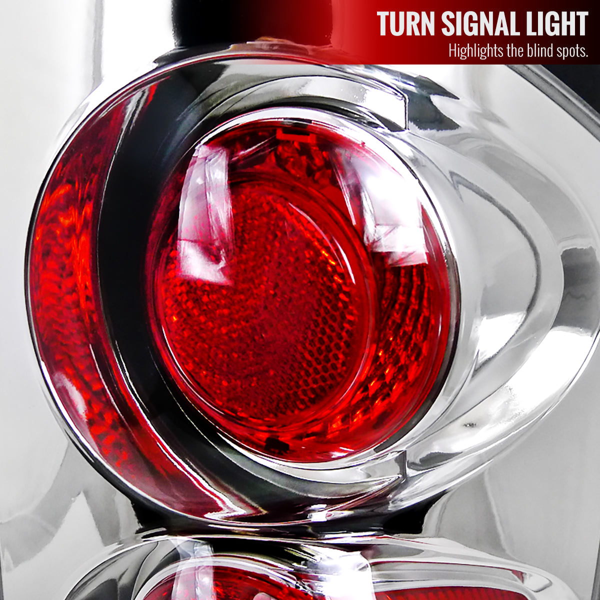 2002-2006 Dodge RAM Tail Lights (Chrome Housing/Clear Lens)