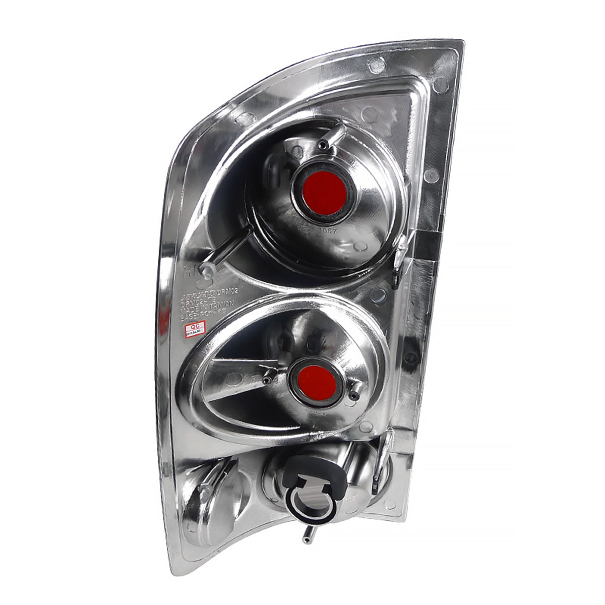 2002-2006 Dodge RAM Retro Style Tail Lights (Chrome Housing/Clear Lens)