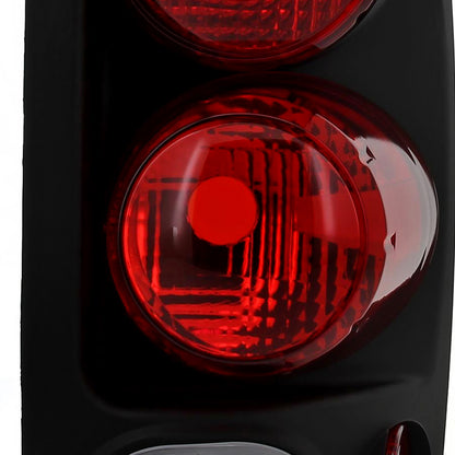 2002-2006 Dodge RAM Retro Style Tail Lights (Matte Black Housing/Clear Lens)