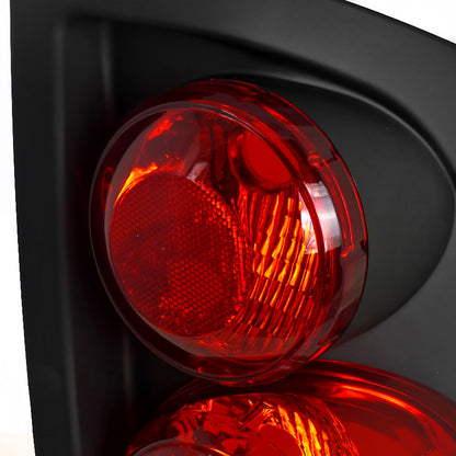 2002-2006 Dodge RAM Retro Style Tail Lights (Matte Black Housing/Clear Lens)