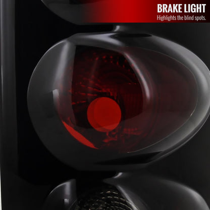 2002-2006 Dodge RAM Tail Lights (Glossy Black Housing/Smoked Lens)