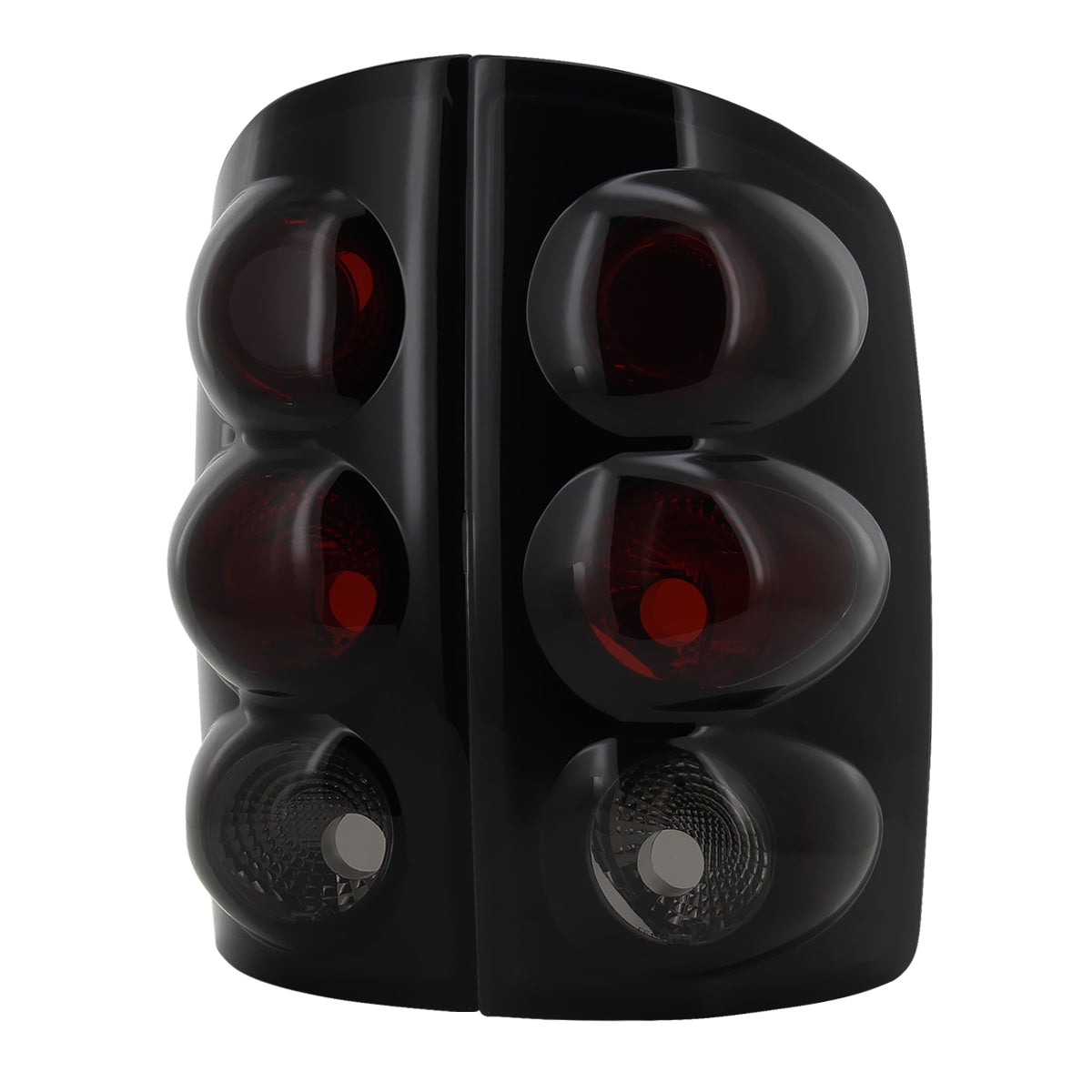 2002-2006 Dodge RAM Tail Lights (Glossy Black Housing/Smoked Lens)