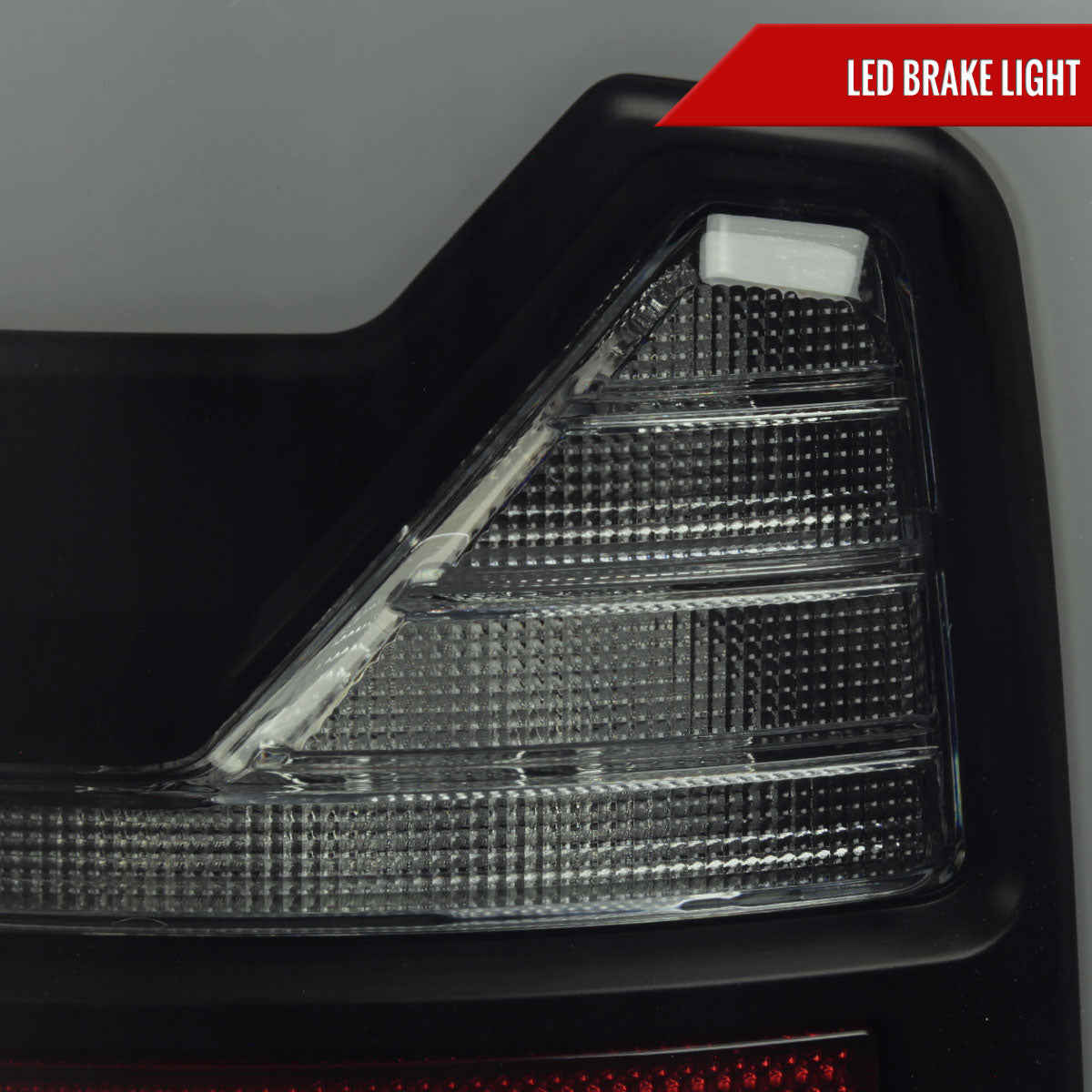 2002-2006 Dodge RAM 1500/2500/3500 White LED Bar Tail Lights (Matte Black Housing/Smoked Lens)
