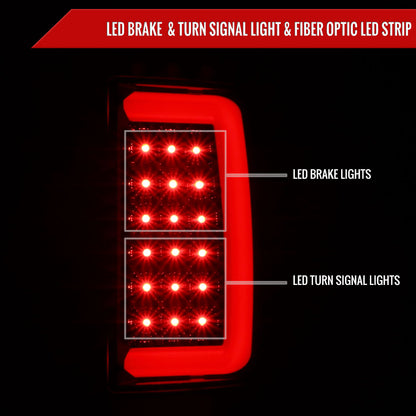 2002-2006 Dodge RAM 1500 2500 3500 LED Tail Lights -G2 (Glossy Black Housing/Smoked Lens)