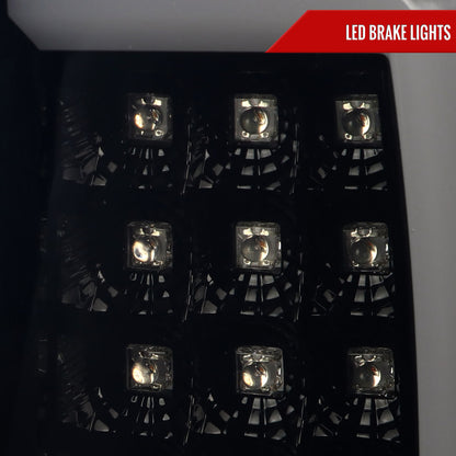2002-2006 Dodge RAM 1500 2500 3500 LED Tail Lights -G2 (Glossy Black Housing/Smoked Lens)