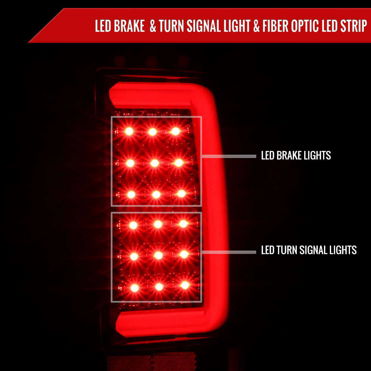 2002-2006 Dodge RAM 1500 2500 3500 LED Tail Lights -G2 (Jet Black Housing/Clear Lens)