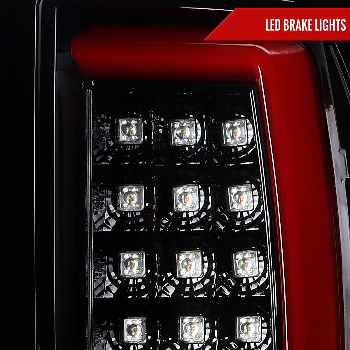 2002-2006 Dodge RAM 1500 2500 3500 LED Tail Lights -G2 (Jet Black Housing/Clear Lens)