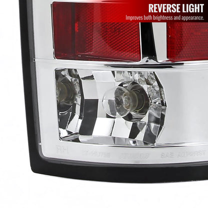2002-2006 Dodge RAM LED Tail Lights (Chrome Housing/Clear Lens)