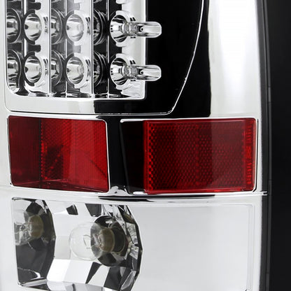 2002-2006 Dodge RAM LED Tail Lights (Chrome Housing/Clear Lens)