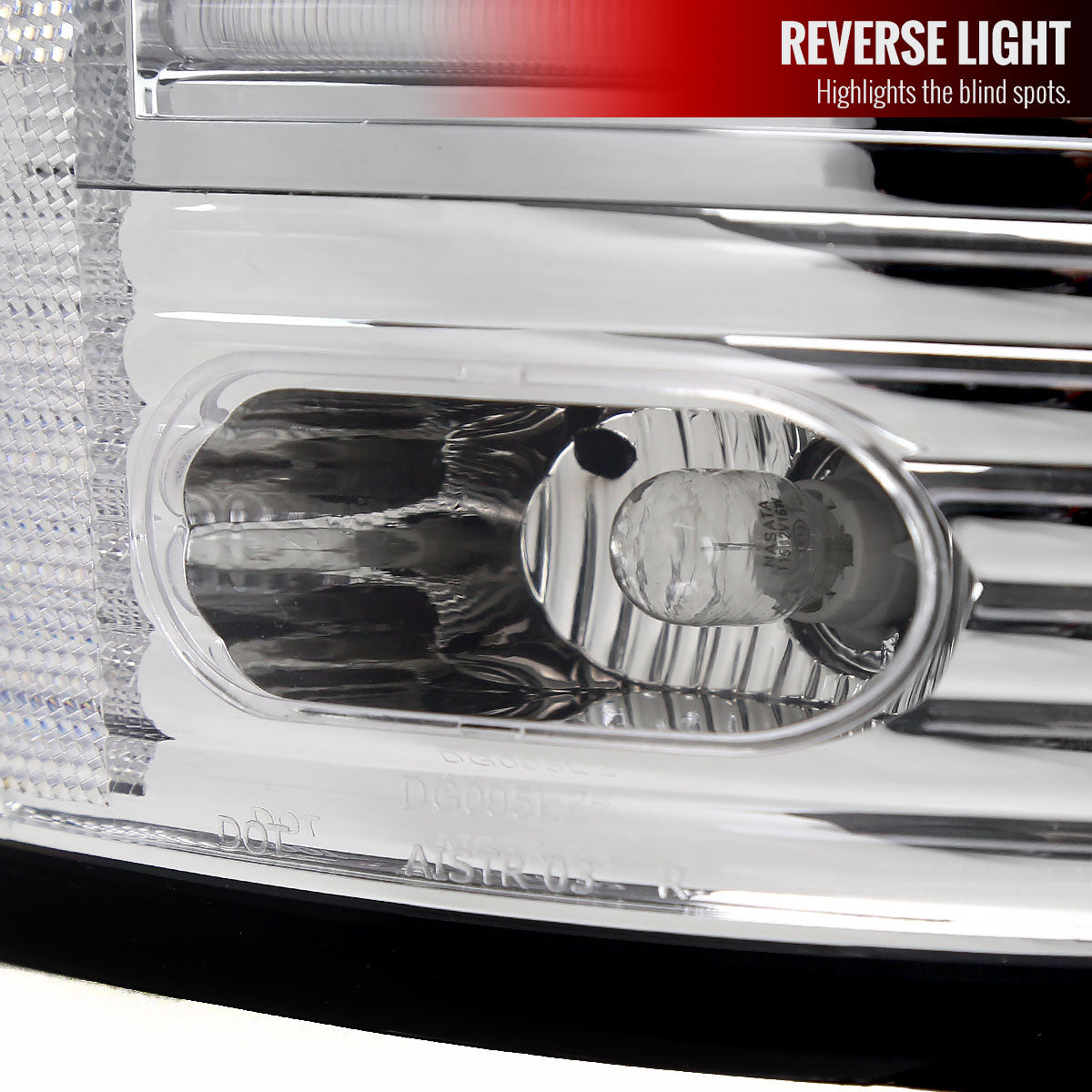 2002-2006 Dodge RAM V2 LED Tail Lights (Chrome Housing/Clear Lens)