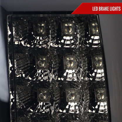 2002-2006 Dodge RAM 1500 2500 3500 LED Tail Lights -G2 (Chrome Housing/Smoked Lens)