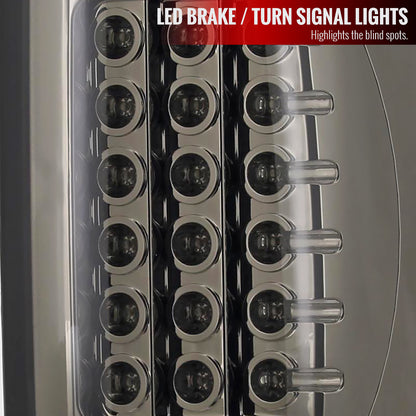 2002-2006 Dodge RAM LED Tail Lights (Chrome Housing/Smoked Lens)